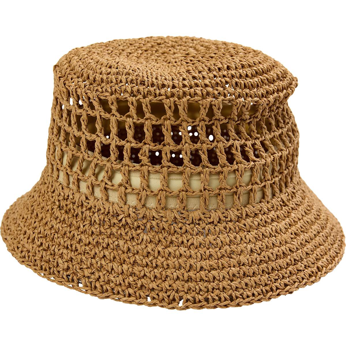 RAFFIA bøttehatt