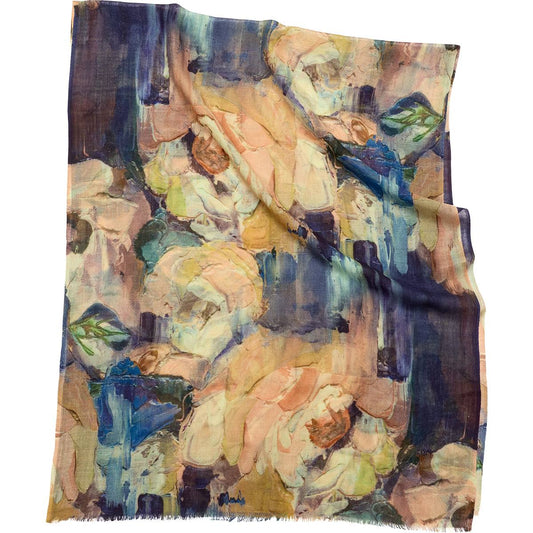 PAINTED ROSES Sjal