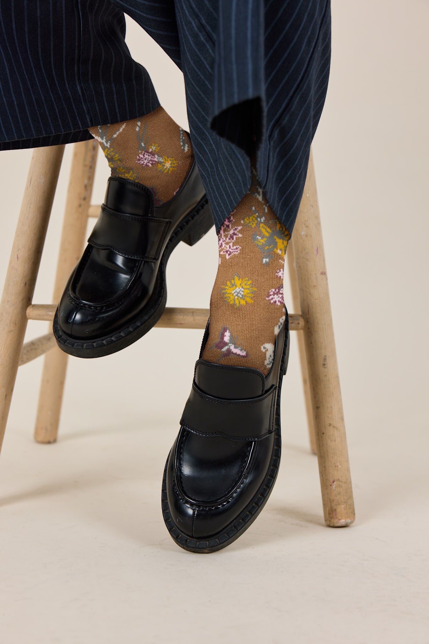 LIVING GARDEN Socken Camel